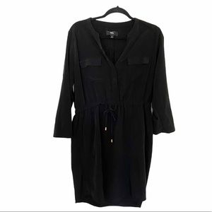 Mossimo Tie Waist Tunic Dress Black